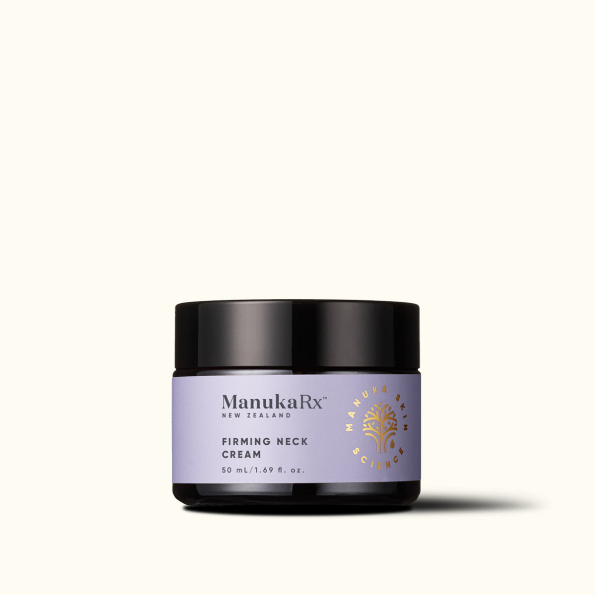 Jar of ManukaRx Firming Neck Cream