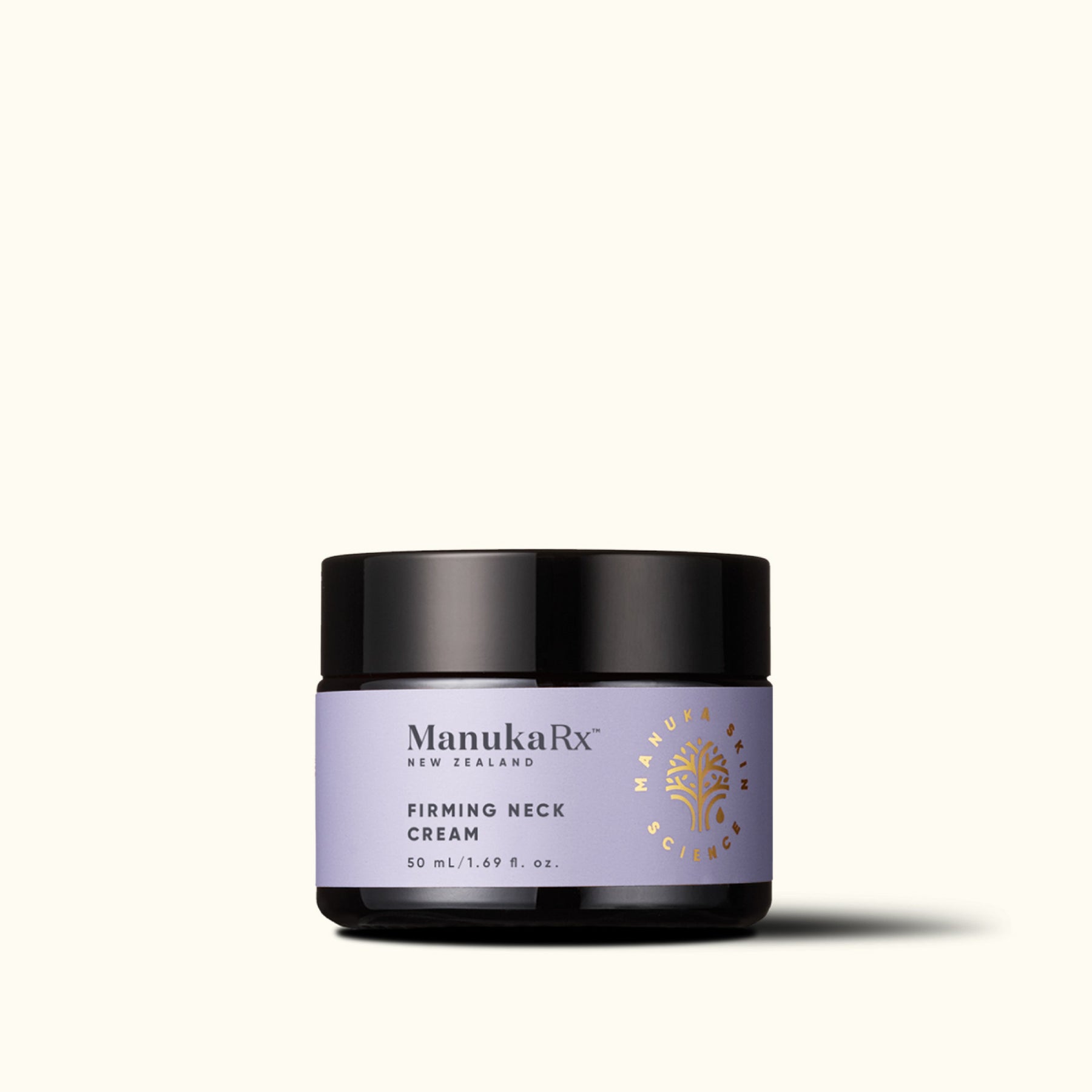 Jar of ManukaRx Firming Neck Cream